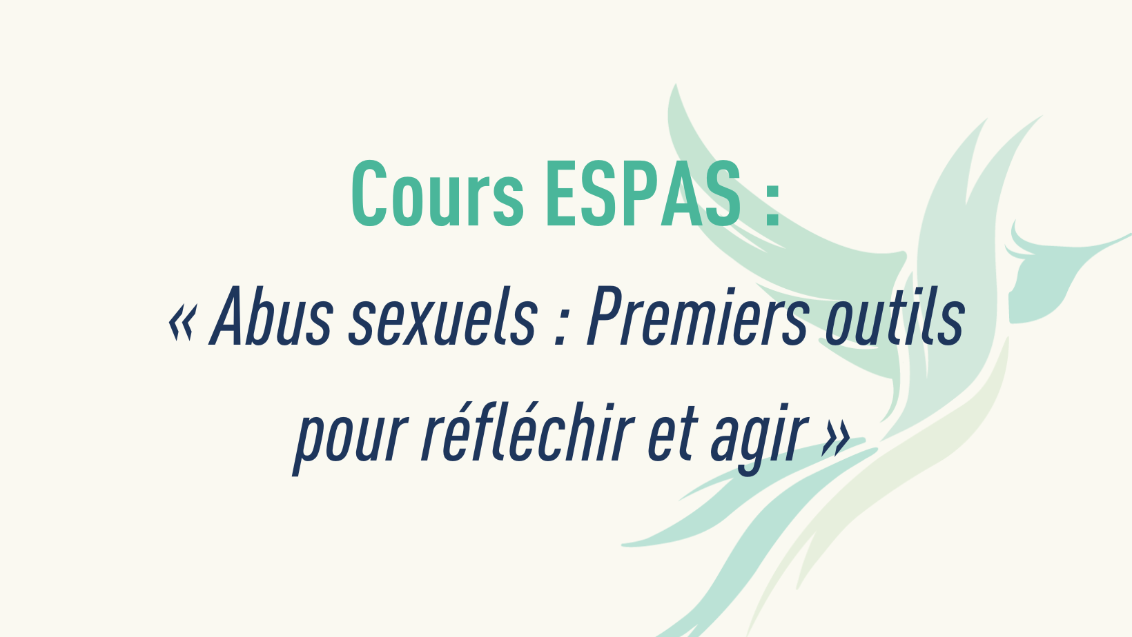 Cours pour professionnels